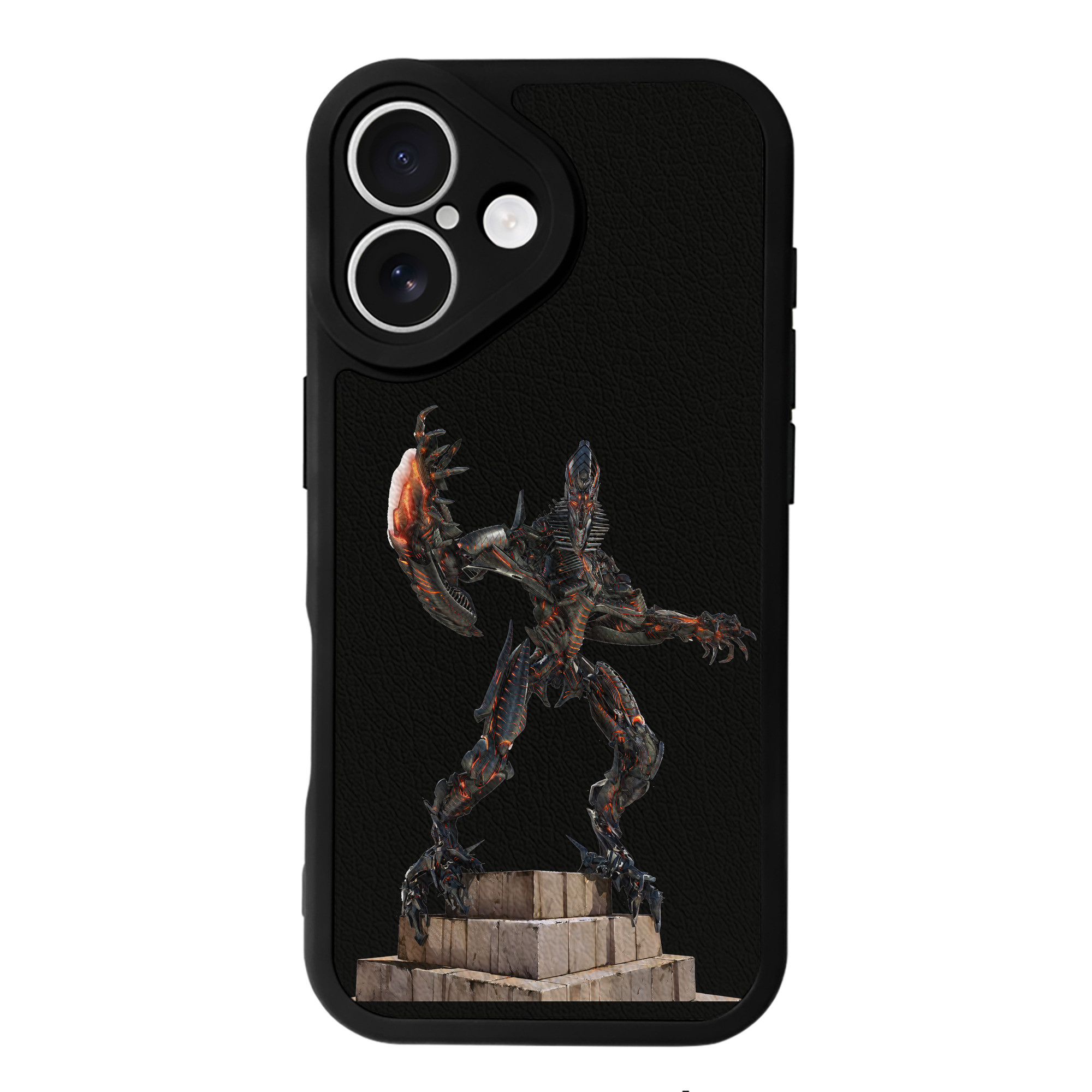 （画像用） Transformers トランスフォーマー 【iPhone 16シリーズ対応】シリコンスマホケース（レザー調） 材質：シリコン